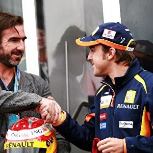 Formula One World Championship: Eric Cantona Football Player / Actor with Fernando Alonso Renault