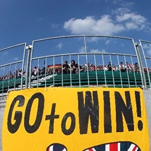 Formula One World Championship: Fan banner for Jenson Button Brawn Grand Prix