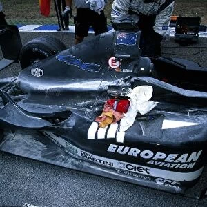 Formula One World Championship: Fernando Alonso European Minardi PS01 failed to finish