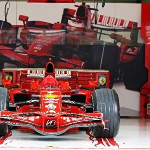 Formula One World Championship: Ferrari F2008 in the garage