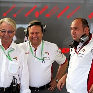 Formula One World Championship: Fred Mulder, Robert Fearnley and Colin Kolles Force India F1 Team Principal