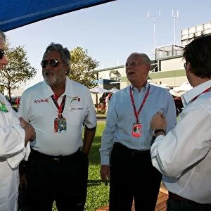 Formula One World Championship: Fred Mulder, Dr. Vijay Mallya Force India F1 Team Owner, Fred Mulder and Michiel Mol Force India F1