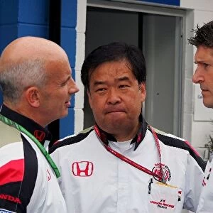 Formula One World Championship: Gary Savage Honda, Shuehi Nakamoto HRD Engineering Director And Nick Fry Honda Racing Team Principal
