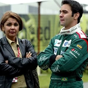 Formula One World Championship: GP debutante Antonio Pizzonia Jaguar with his mother