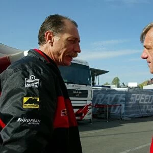 Formula One World Championship: Gustav Brunner Toyota Technical Director talks with one of his former Minardi employees