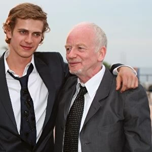 Formula One World Championship: Hayden Christensen and Ian McDiarmid arrive at the Star Wars Red Bull Racing Party