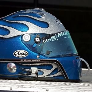Formula One World Championship: The helmet of Patrick Friesacher Minardi