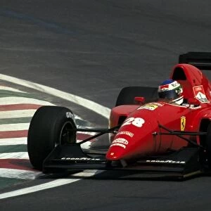 Formula One World Championship: Ivan Capelli Ferrari F92A crashed out of the race on the opening lap