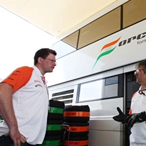 Formula One World Championship: James Wade Darts Player with the Force India F1 Team