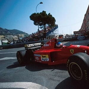 Formula One World Championship: Jean Alesi Ferrari 412T2 was in second place before crashing