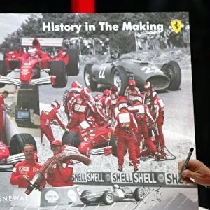 Formula One World Championship: Jean Todt Ferrari Sporting Director at the Shell Ferrari contract renewal