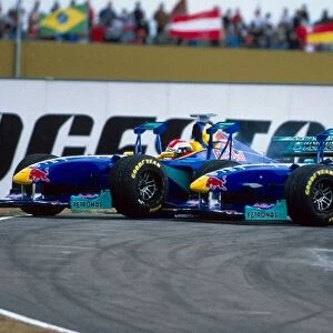 Formula One World Championship: Johnny Herbert Sauber Petronas C18 and team mate Jean Alesi