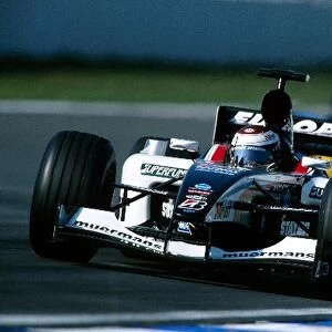 Formula One World Championship: Jos Verstappen Minardi PS03 retired from the race on lap 24 with a hydraulics failure