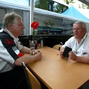 Formula One World Championship: Leo Ress Honda and Geoff Harris Australian Grand Prix Press Officer