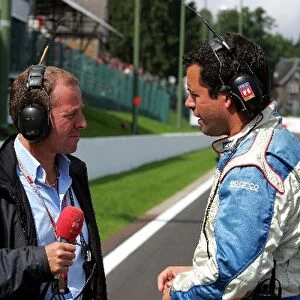 Formula One World Championship: Martin Brundle ITV F1 Commentator and Ted Kravitz ITV F1 Reporter on the grid