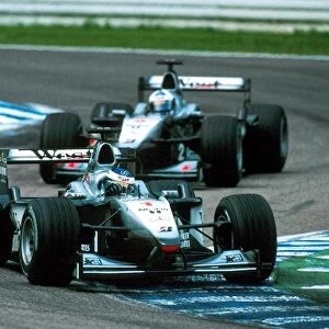 Formula One World Championship: Mika Hakkinen Mclaren and David Coulthard Mclaren