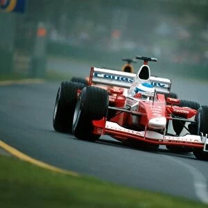Formula One World Championship: Mika Salo Toyota F1 finished sixth in the debut race for Toyota