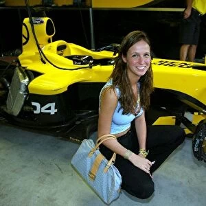 Formula One World Championship: Misha Nonoo, the girlfriend of Sutton Motorsport Images supported Formula BMW driver Dominik Jackson in the Jordan