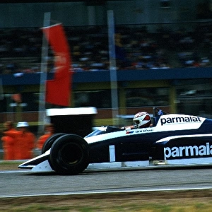 Formula One World Championship: Nelson Piquet retired his Brabham BT53 after qualifying 5th