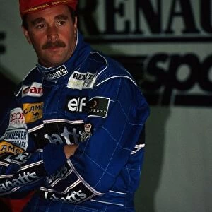 Formula One World Championship: Nigel Mansell took a dominant win in the wet conditions