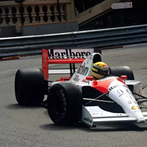 Formula One World Championship: Race winner Ayrton Senna McLaren MP4 / 6