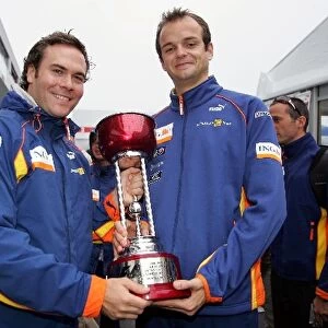 Formula One World Championship: Rhys Edwards Renault and Jeremy Scoones Renault team celebrations