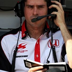 Formula One World Championship: Richard Connell Super Aguri F1 Team Race Engineer