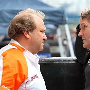Formula One World Championship: Robert Fearnley Force India F1 Team talks with Nick Fry Brawn Grand Prix Chief Executive Officer