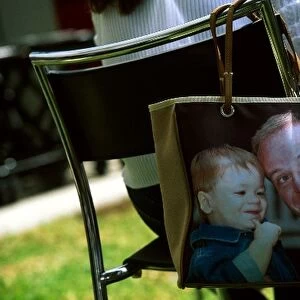 Formula One World Championship: Rubens Barrichello Ferrari finds himself and his son on a handbag