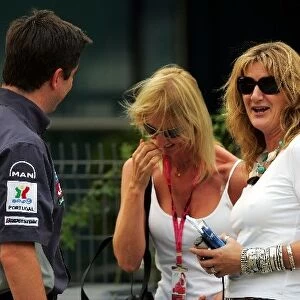 Formula One World Championship: Sonia Irvine with Louise Goodman ITV-F1 Pit Lane Reporter