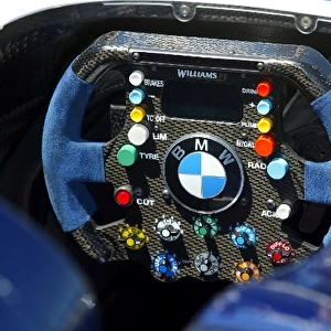 Formula One World Championship: Steering wheel of a Williams BMW FW26