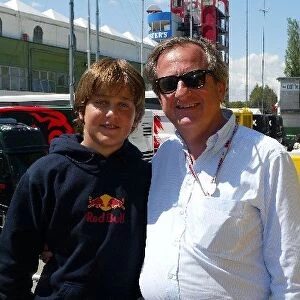Formula One World Championship: Stefano Coletti Italian Karter with his father Jean-Luis Coletti