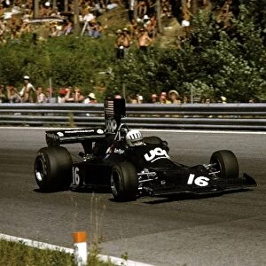 Formula One World Championship: Tom Pryce Shadow DN3 spun out of the race on lap 23