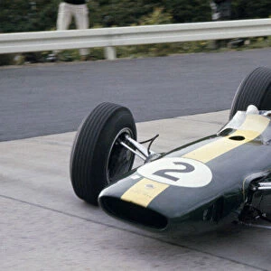 German Grand Prix. Nurburgring, Germany. 30 / 7 - 1 / 8 1965. RD7 Mike Spence, Lotus 33 retired on lap 8. Action. World Copyright: LAT Photographic. Ref: 65_GER-01