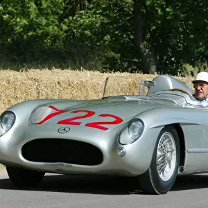 Goodwood Festival Of Speed: Stirling Moss in the Mercedes 300 SLR