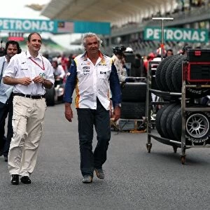 GP2 Asia Series: Flavio Briatore Renault F1 Managing Director with Bruno Michel GP2 Series Organiser
