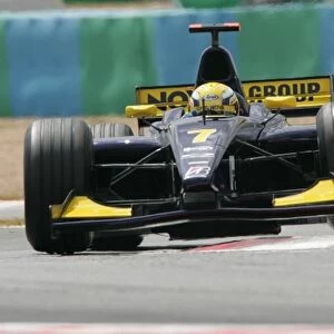 GP2: Giorgio Pantano Super Nova: GP2, Rd9 & Rd10 Practice, Magny-Cours, France, 1 July 2005