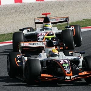 GP2 Series: Ho-Pin Tung Trident Racing and team mate Mike Conway Trident Racing