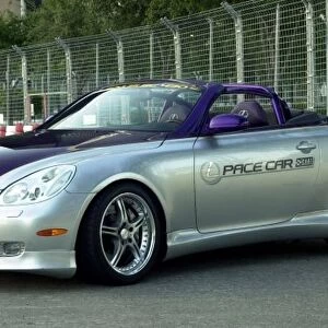 HOUSTON (Oct. 7, 2001) -- The Lexus SC 430 Pace car made its debut on the streets of Houston, Tex. at the CART Texaco / Havoline GP of Houston. The hardtop convertible is the second current Lexus in the pace-car fleet (along with the IS 300)