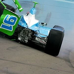 Indy Racing League: Rookie Paul Dana Ethanol / Hemelgarn Racing crashes during practice