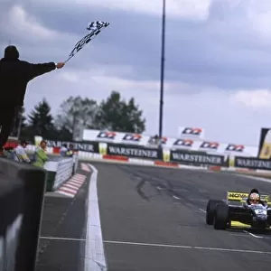 Jason Watt crosses the line to win the race International F3000, Nurburgring, Germany. 25/9/99 World LAT Photographic
