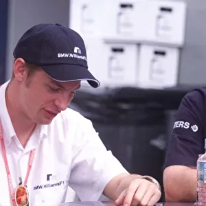 Jenson Button and Patrick Head