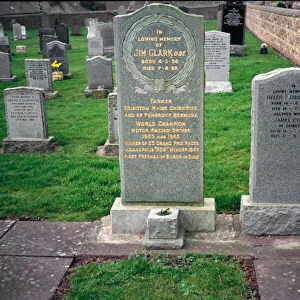 Jim Clark Memorial Headstone