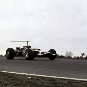 Jo Siffert, Lotus 49B (5th position) US Grand Prix, Watkins Glen, USA. 6 october 1968 Rd11 World LAT Photographic Somerset House, Somerset Road, Teddington, Middlesex. Tel: +44 (0) 181 251 3000 Fax: +44 (0) 181 251 3001 Ref: 68 USA 42