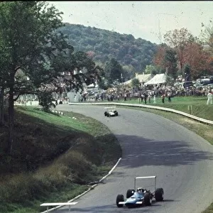 John Surtees leads Jackie Stewart and Jack Brabham Canadian Grand Prix