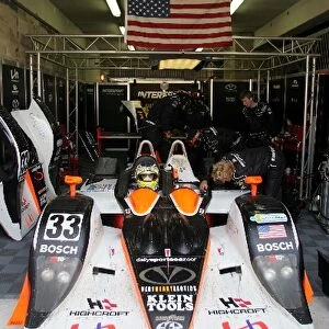 Le Mans 24 Hours: Duncan Dayton Intersport Racing Lola B05 / 40 AER sits in the pit garage