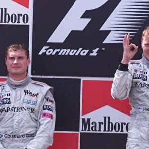 Mika Hakkinen and David Coulthard