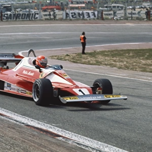 Niki Lauda, 2nd position, action: Jarama, Spain. 2nd May 1976