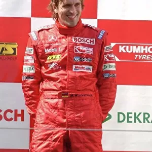 Podium, Markus Winkelhock (GER), Mcke Motorsport, Portrait (1st). F3 Euro Series, Rd 11&12, Nrburgring, Germany. 16 August 2003. DIGITAL IMAGE