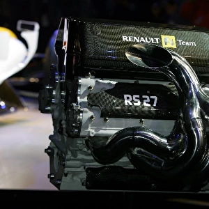 Renault R27 Launch: The Renault 2. 4 litre V8 RS27 engine